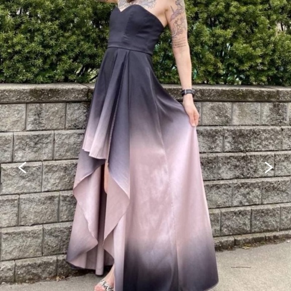 Badgley Mischka
Black Ombre High Low Gown - Picture 1 of 10